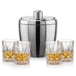 Pescara Ice Bucket & RIEDEL Spey On-the-Rocks Set - Set of 5 (Blank) Pescara Ice Bucket & RIEDEL Spey On-the-Rocks Set - Set of 5 (Blank)