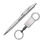 Jerico Pen/Keyring Gift Set - GF245 SILVER Jerico Pen/Keyring Gift Set - GF245 SILVER