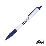 Value Slim Grip Pen Vividprint™ Barrel & Matte Colored Trim - White / Dark Blue Value Slim Grip Pen Vividprint™ Barrel & Matte Colored Trim - White / Dark Blue