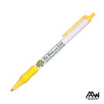 Value Slim Grip Pen Vividprint™ Barrel & Matte Colored Trim - White / Yellow Value Slim Grip Pen Vividprint™ Barrel & Matte Colored Trim - White / Yellow