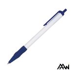 Value Slim Grip Pen Vividprint™ Barrel & Matte Colored Trim - White / Dark Blue (Blank) Value Slim Grip Pen Vividprint™ Barrel & Matte Colored Trim - White / Dark Blue (Blank)