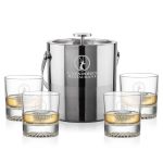 Catania Ice Bucket & Romford On-the-Rocks Set - Set of 5 Catania Ice Bucket & Romford On-the-Rocks Set - Set of 5
