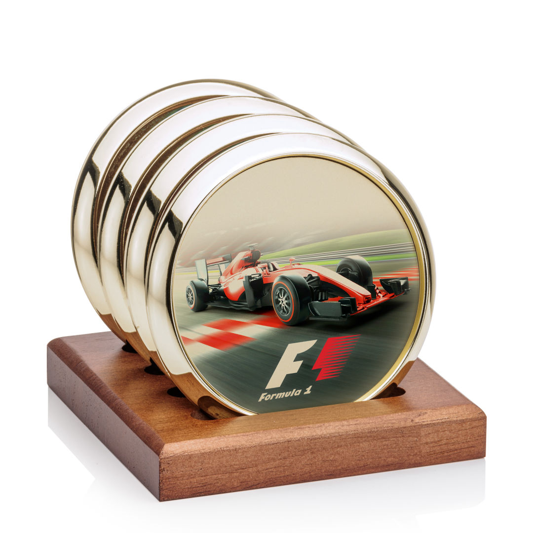 Danville VividPrint? Coaster on Porterfield Base - Set of 4 1