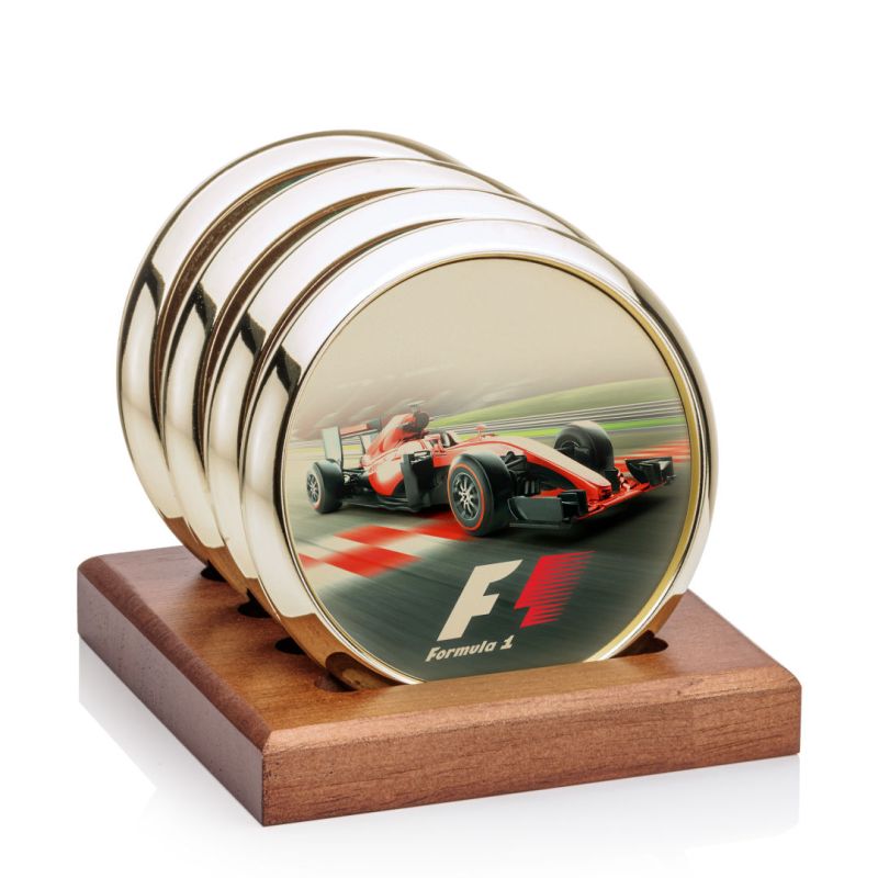 Danville VividPrint™ Coaster on Porterfield Base - Set of 4 1 Danville VividPrint™ Coaster on Porterfield Base - Set of 4 1