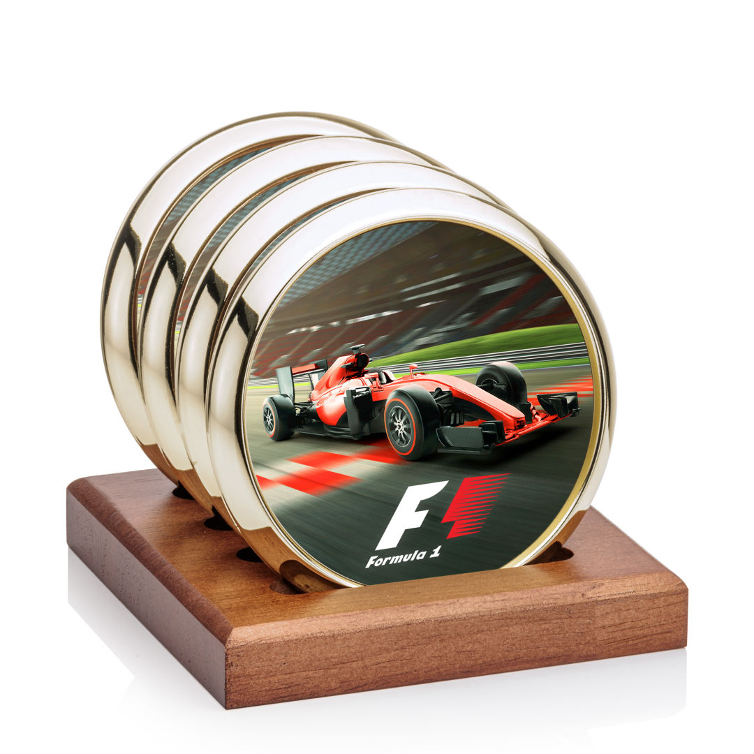 Danville VividPrint? Coaster on Porterfield Base - Set of 4 1