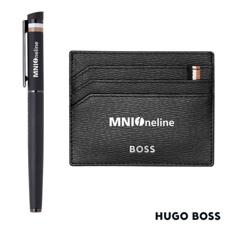Hugo Boss Rollerball Pen & Card Holder Set 1 Hugo Boss Rollerball Pen & Card Holder Set 1