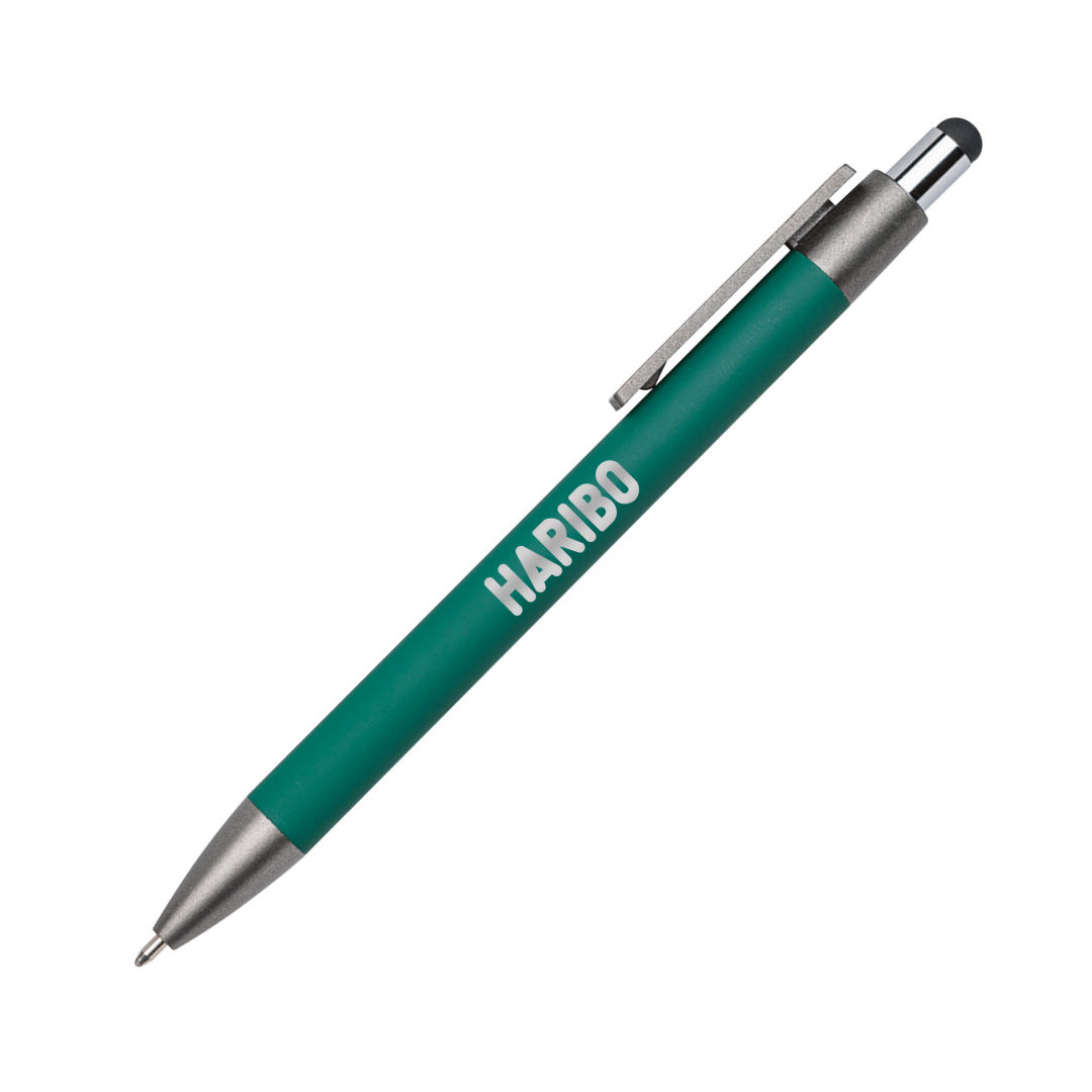 Hughes Metal Pen w/Wood Clip & Black Refill 1