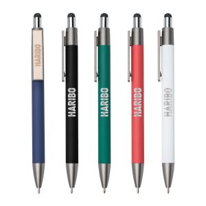 Hughes Metal Pen w/Wood Clip & Black Refill 1 Hughes Metal Pen w/Wood Clip & Black Refill 1