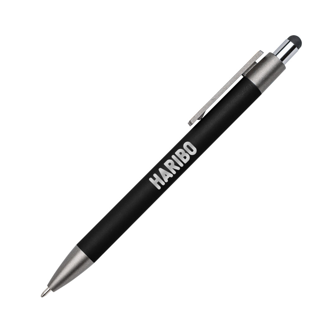 Hughes Metal Pen w/Wood Clip & Black Refill 1