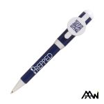 Jumbo QR Billboard Twist Pen - White Accent - Dark Blue / White Jumbo QR Billboard Twist Pen - White Accent - Dark Blue / White