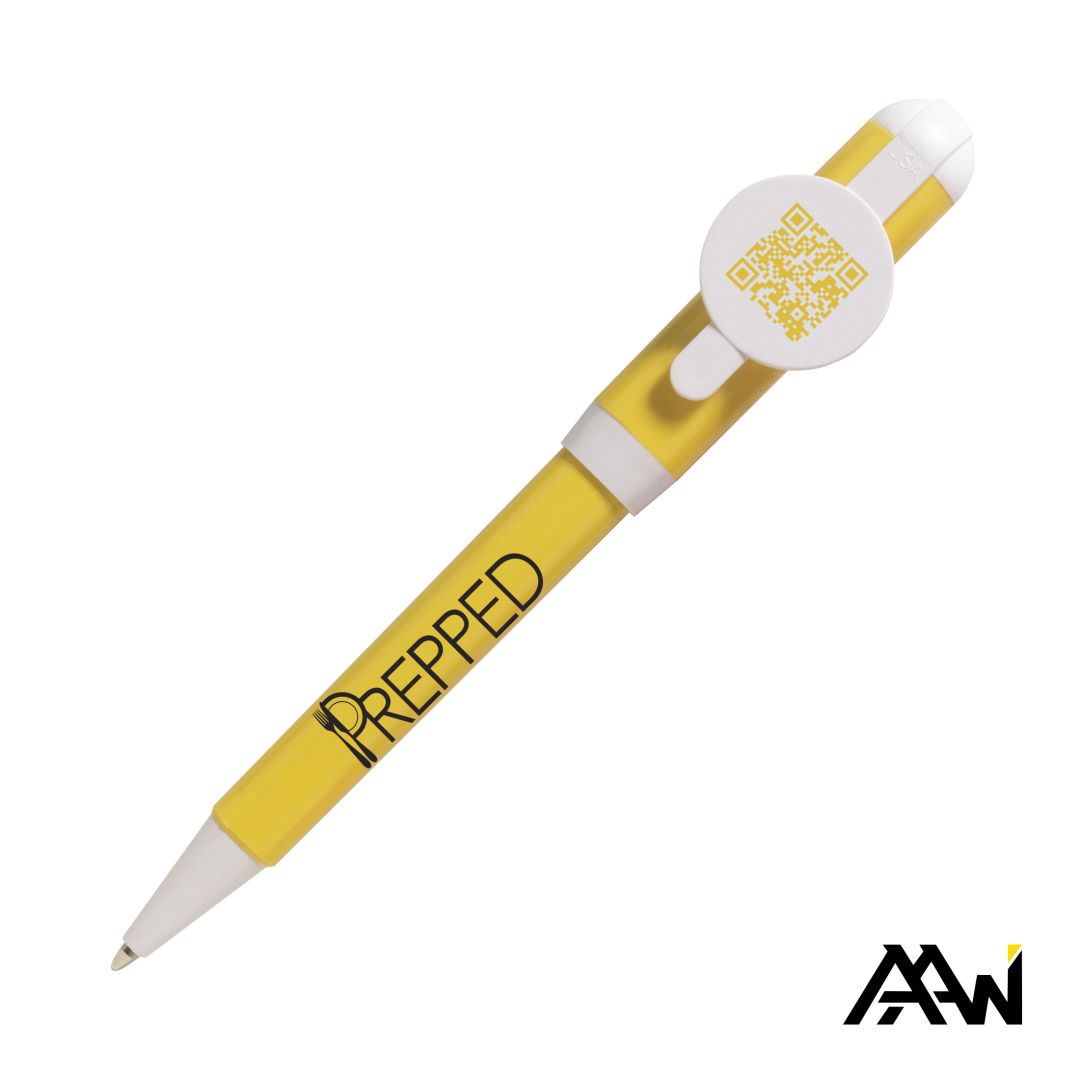 Jumbo QR Billboard Twist Pen - White Accent 1