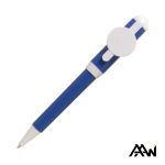 Jumbo QR Billboard Twist Pen - White Accent - Blue / White (Blank) Jumbo QR Billboard Twist Pen - White Accent - Blue / White (Blank)