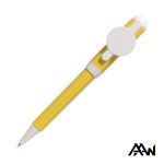 Jumbo QR Billboard Twist Pen - White Accent - Yellow / White (Blank) Jumbo QR Billboard Twist Pen - White Accent - Yellow / White (Blank)