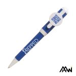 Jumbo QR Billboard Twist Pen - White Accent - Blue / White Jumbo QR Billboard Twist Pen - White Accent - Blue / White
