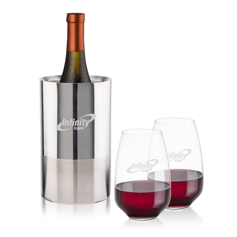 Catania Wine Cooler & Oldham Stemless Wine Set 1 Catania Wine Cooler & Oldham Stemless Wine Set 1