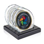 Porterfield VividPrint Coasters - Set of 4 on Black 1 Porterfield VividPrint Coasters - Set of 4 on Black 1