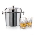 Milano Ice Bucket & RIEDEL Spey On-the-Rocks Set - Set of 3 (Blank) Milano Ice Bucket & RIEDEL Spey On-the-Rocks Set - Set of 3 (Blank)