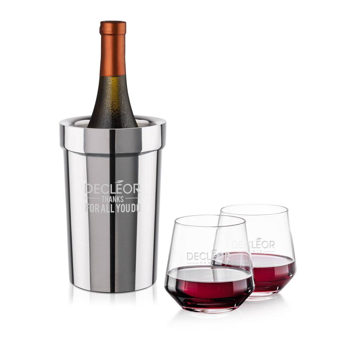 Milano Wine Cooler & Tucson Stemless Wine Set 1 Milano Wine Cooler & Tucson Stemless Wine Set 1