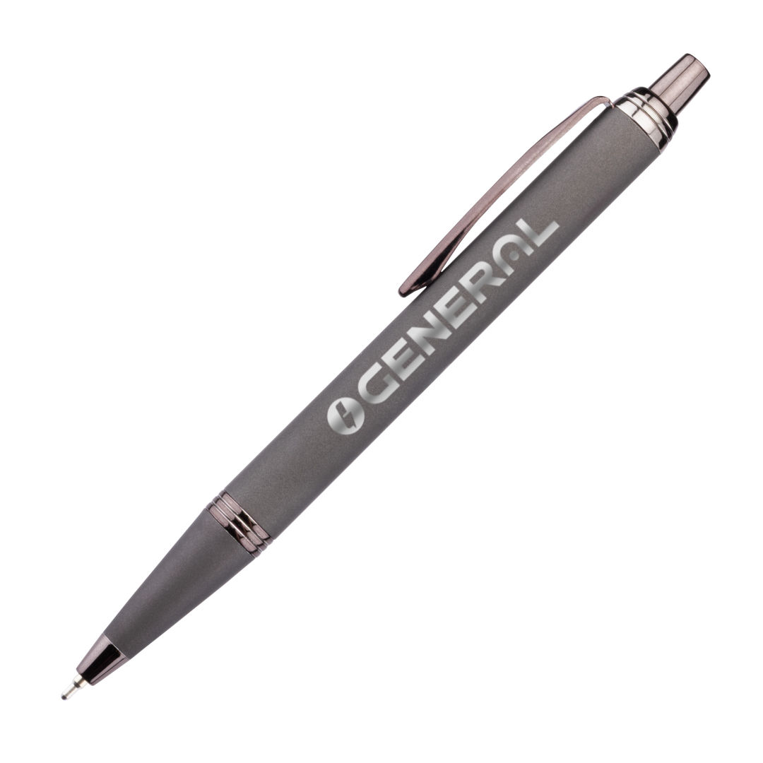 Linnet Rubberized Gel Pen w/ Chrome Accents 1