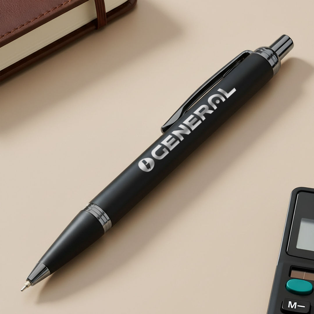 Linnet Rubberized Gel Pen w/ Chrome Accents 1