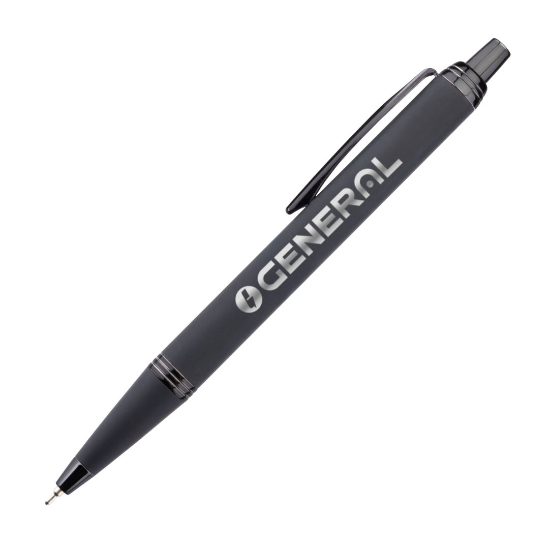 Linnet Rubberized Gel Pen w/ Chrome Accents 1