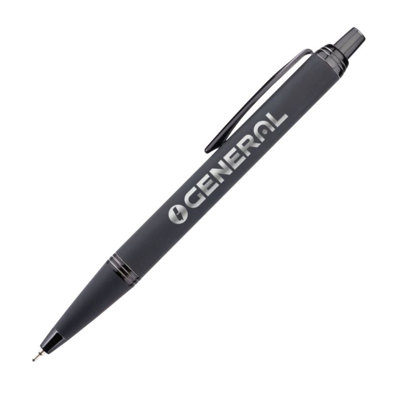 Linnet Rubberized Gel Pen w/ Chrome Accents 1 Linnet Rubberized Gel Pen w/ Chrome Accents 1