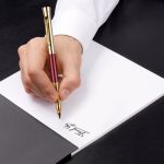 Garland® Monogram Aura Empire Felt Tip Pen - Gold Accent - Group (Alternate) Garland® Monogram Aura Empire Felt Tip Pen - Gold Accent - Group (Alternate)