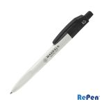 RePen® Squared White w/Translucent Clicker rPET Pen 1 RePen® Squared White w/Translucent Clicker rPET Pen 1