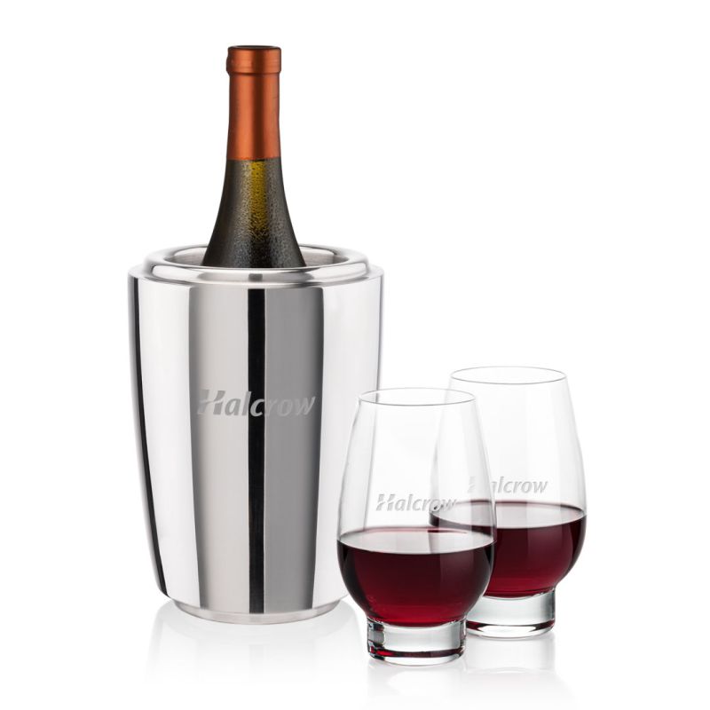 Pescara Wine Cooler & Glenarden Stemless Wine Set 1 Pescara Wine Cooler & Glenarden Stemless Wine Set 1