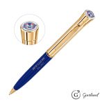 Garland® Monogram Custom Twist Ballpoint Pen - Gold - Blue / Gold Garland® Monogram Custom Twist Ballpoint Pen - Gold - Blue / Gold