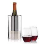 Catania Wine Cooler & Vale Stemless Wine Set - Set of 3 (Blank) Catania Wine Cooler & Vale Stemless Wine Set - Set of 3 (Blank)