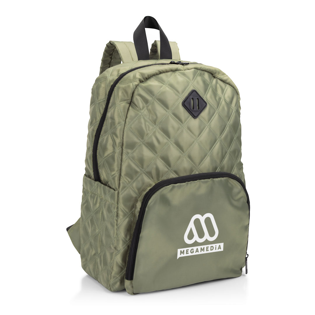 Eiffel Quilted Pattern Backpack 1