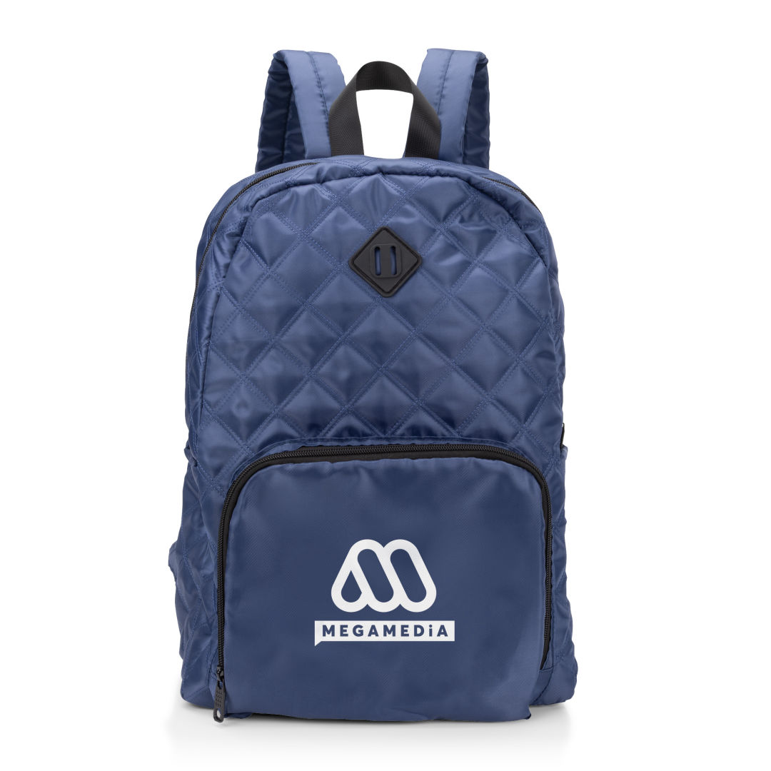 Eiffel Quilted Pattern Backpack 1
