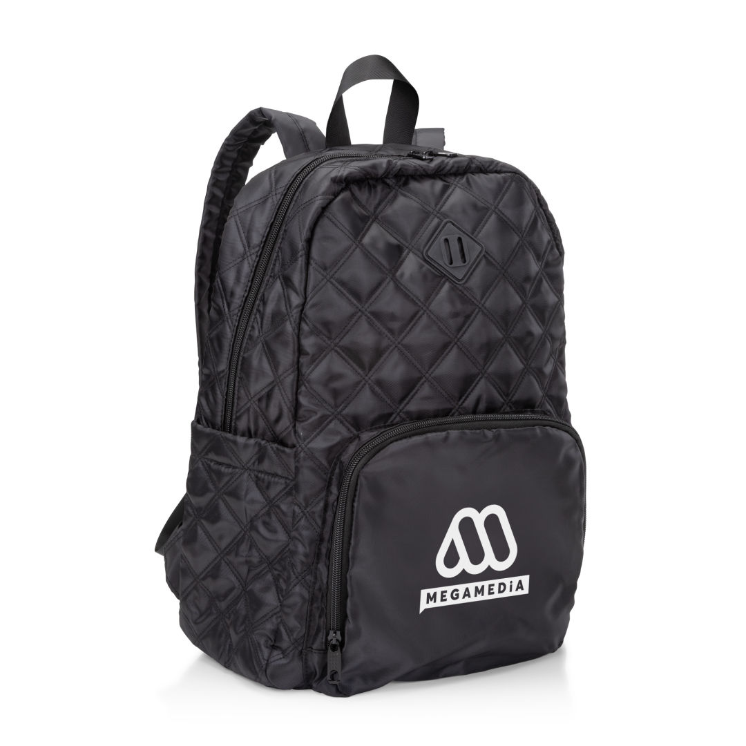 Eiffel Quilted Pattern Backpack 1