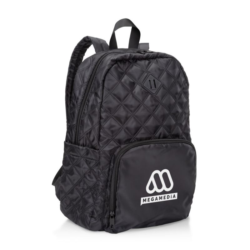 Eiffel Quilted Pattern Backpack 1 Eiffel Quilted Pattern Backpack 1