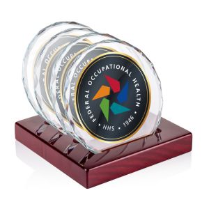 Porterfield VividPrint Coasters - Set of 4 on Piano Finish Rosewood 1 Porterfield VividPrint Coasters - Set of 4 on Piano Finish Rosewood 1