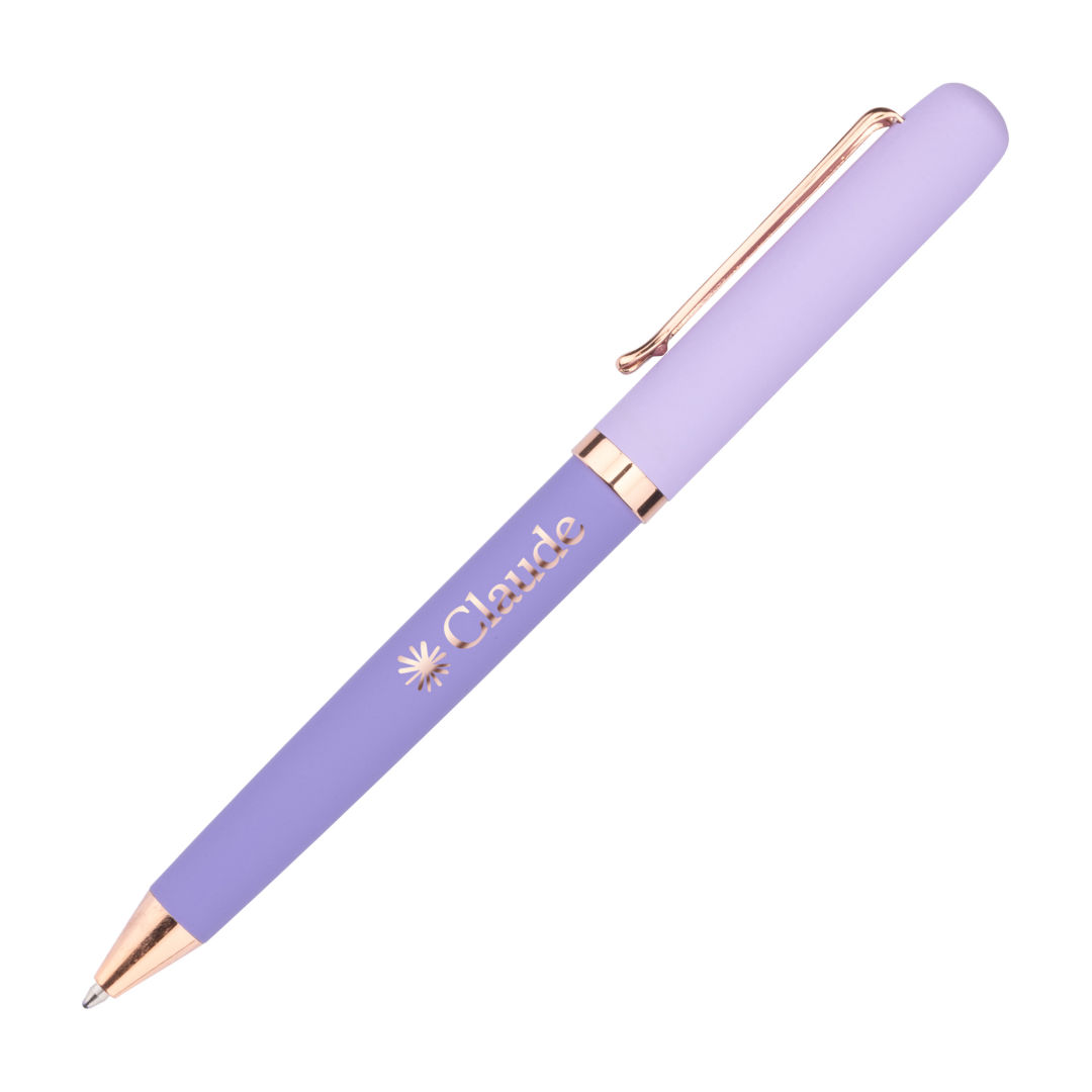 Goldfinch Dual Toned Ballpoint Pen w/Rose Gold Accents 1