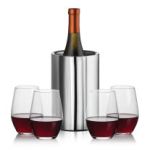 Jacobs Wine Cooler & Vale Stemless Wine - Set of 5 (Blank) Jacobs Wine Cooler & Vale Stemless Wine - Set of 5 (Blank)