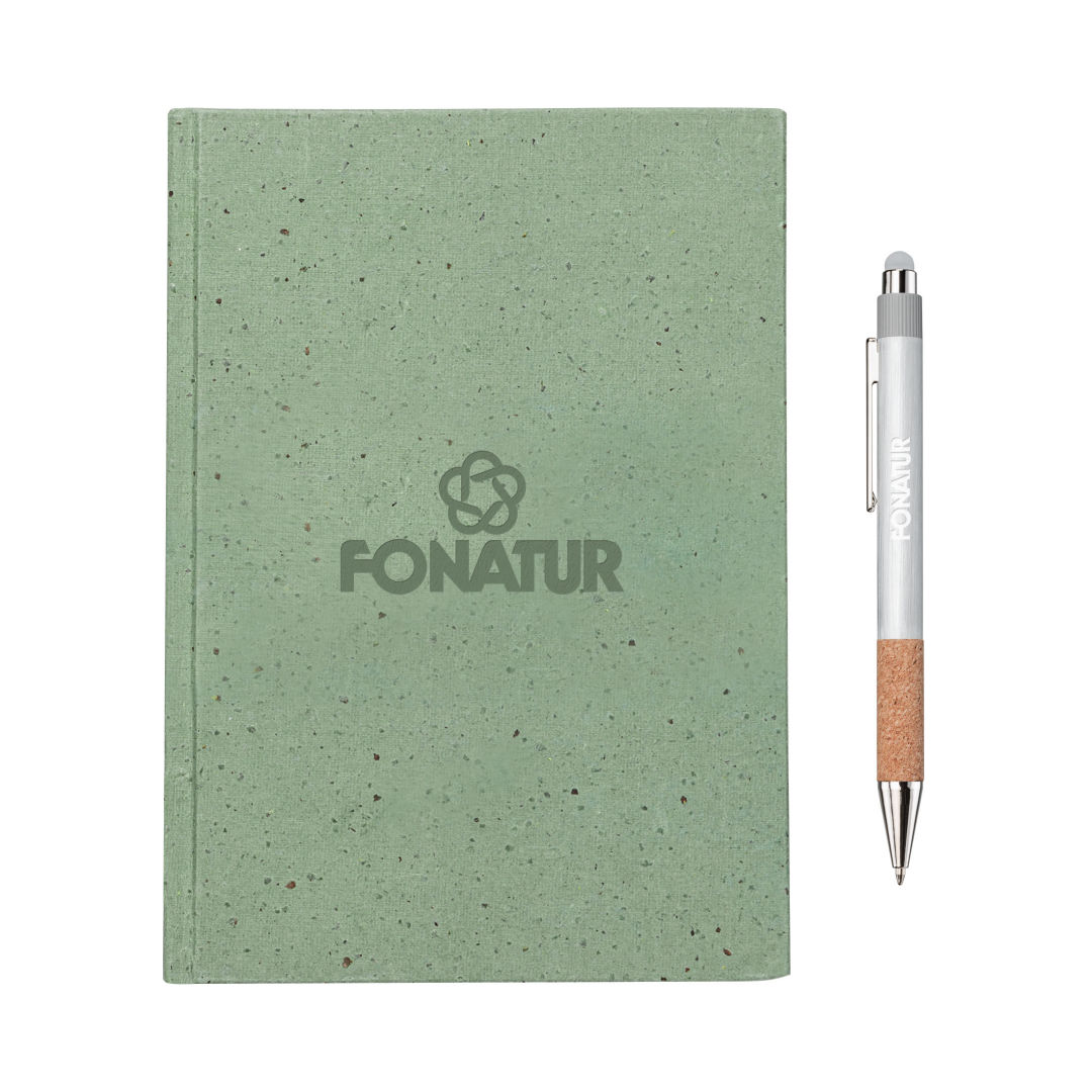 Tree Free Notebook/Manuel Recycled Pen Gift Set 1
