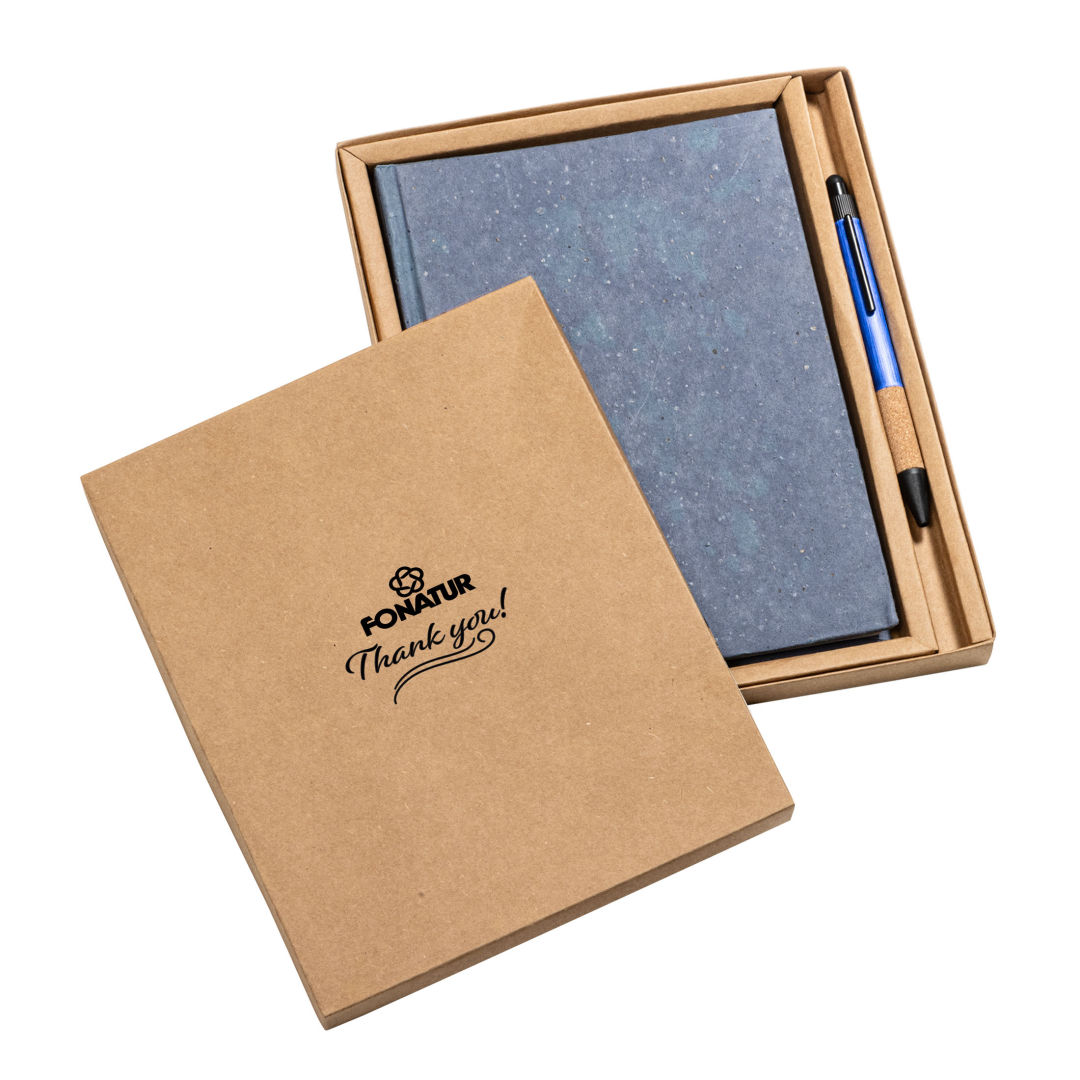 Tree Free Notebook/Manuel Recycled Pen Gift Set 1