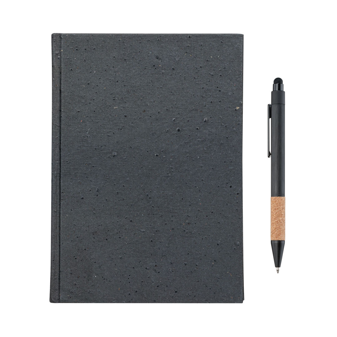Tree Free Notebook/Manuel Recycled Pen Gift Set 1
