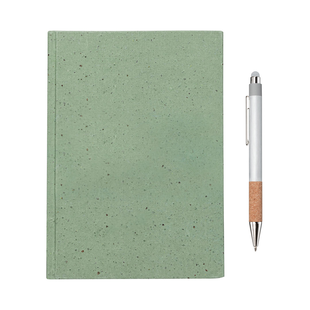 Tree Free Notebook/Manuel Recycled Pen Gift Set 1