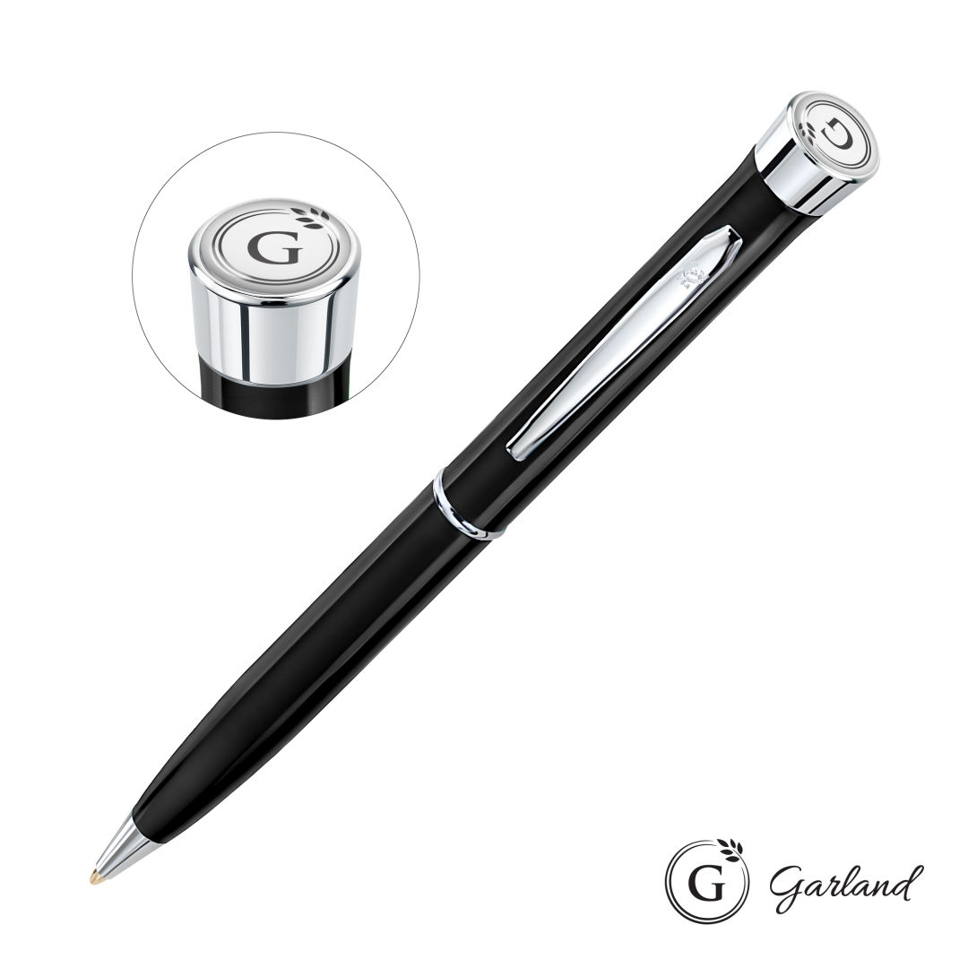 Garland® Color Twist Ballpoint Pen - Chrome Accent 1
