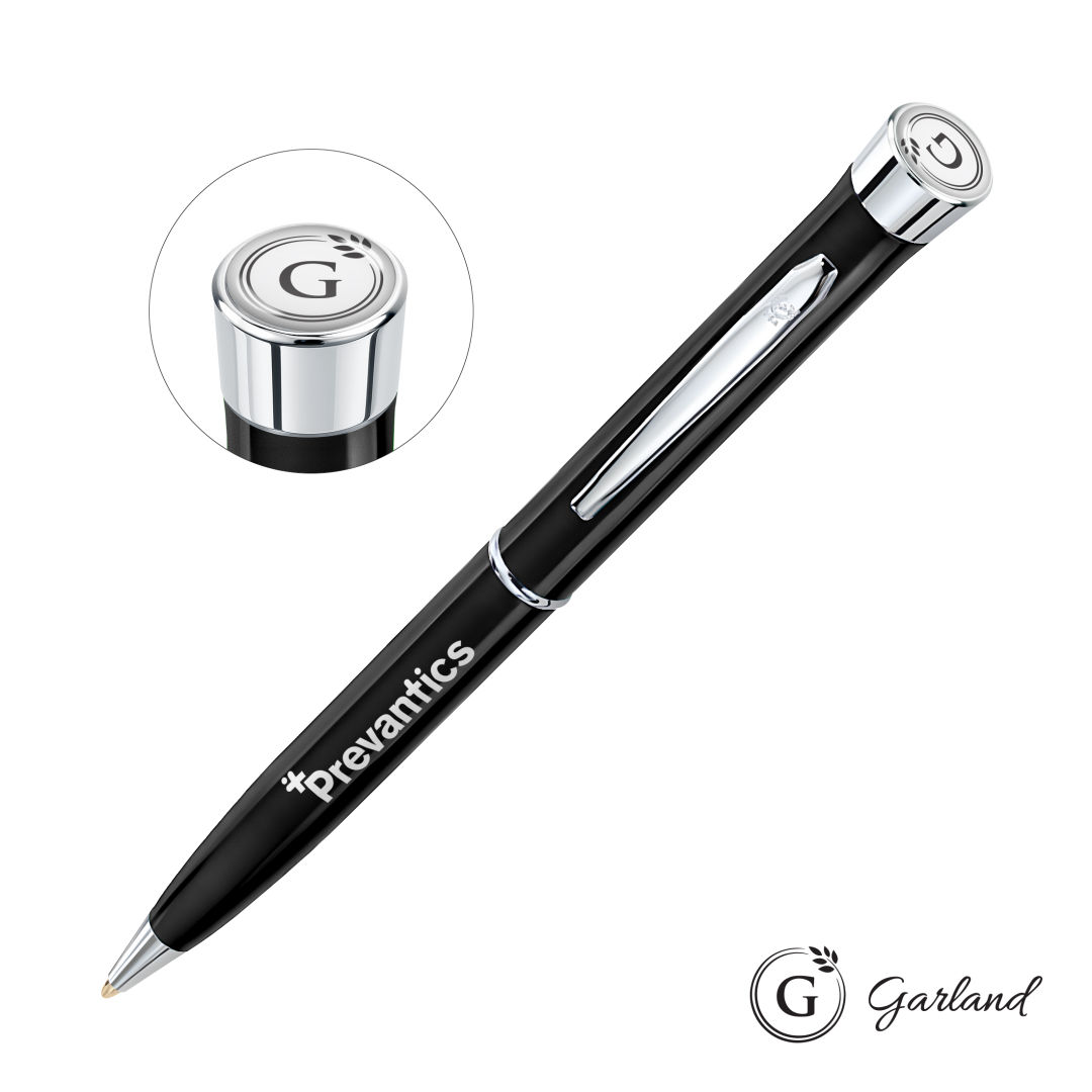 Garland® Color Twist Ballpoint Pen - Chrome Accent 1