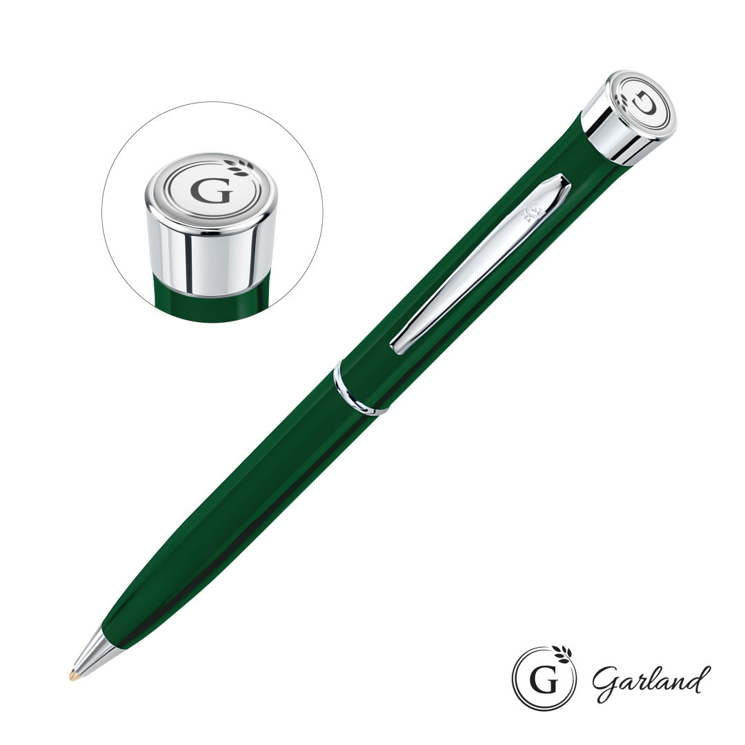 Garland® Color Twist Ballpoint Pen - Chrome Accent 1