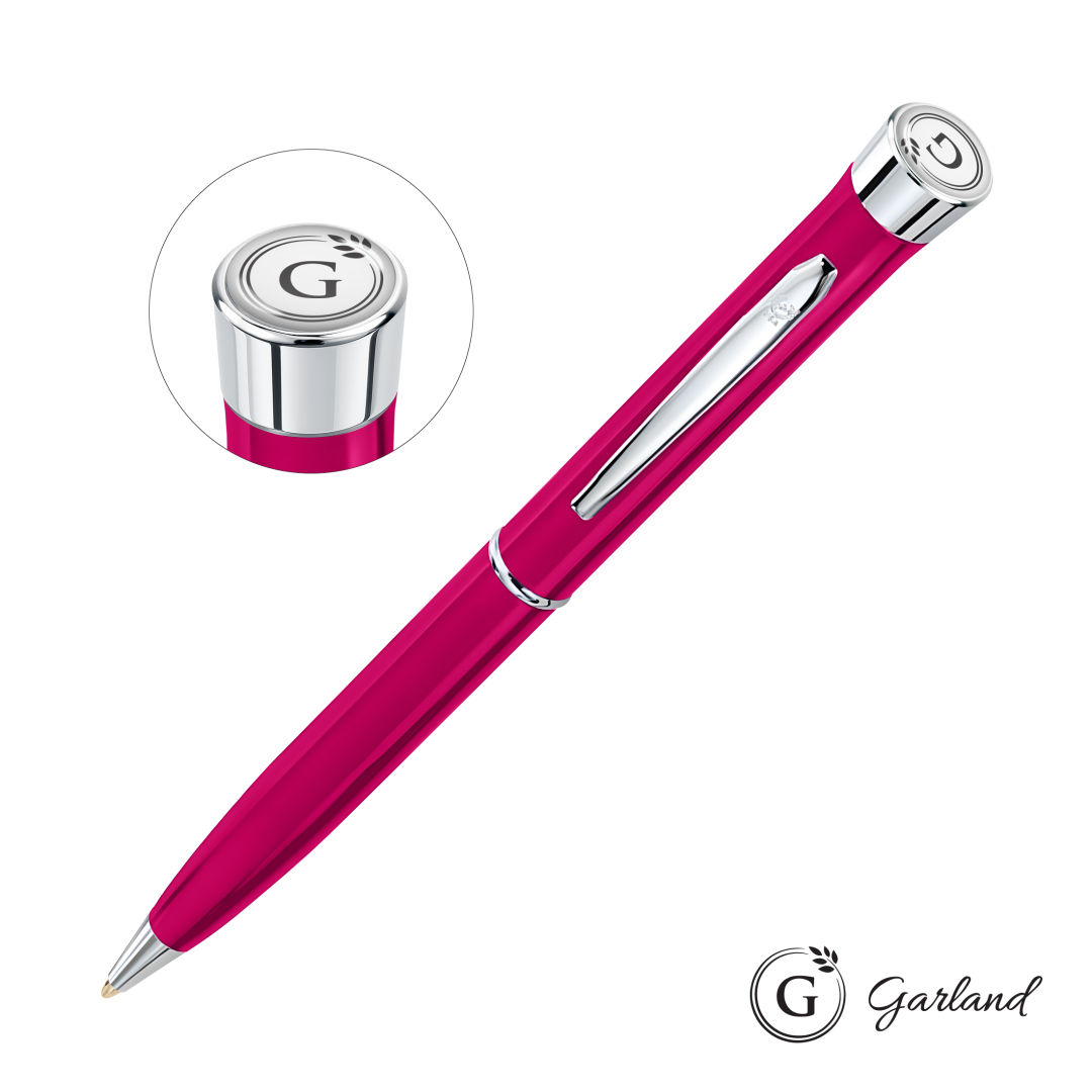 Garland® Color Twist Ballpoint Pen - Chrome Accent 1
