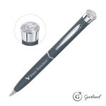 Garland® Color Matte Emblem Twist Ballpoint Pen - Chrome - Matte Grey / Chrome Garland® Color Matte Emblem Twist Ballpoint Pen - Chrome - Matte Grey / Chrome