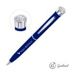 Garland® Color Matte Emblem Twist Ballpoint Pen - Chrome - Matte Blue / Chrome Garland® Color Matte Emblem Twist Ballpoint Pen - Chrome - Matte Blue / Chrome