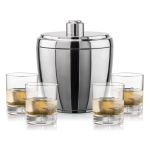 Pescara Ice Bucket & Bastia On-the-Rocks Set - Set of 5 (Blank) Pescara Ice Bucket & Bastia On-the-Rocks Set - Set of 5 (Blank)