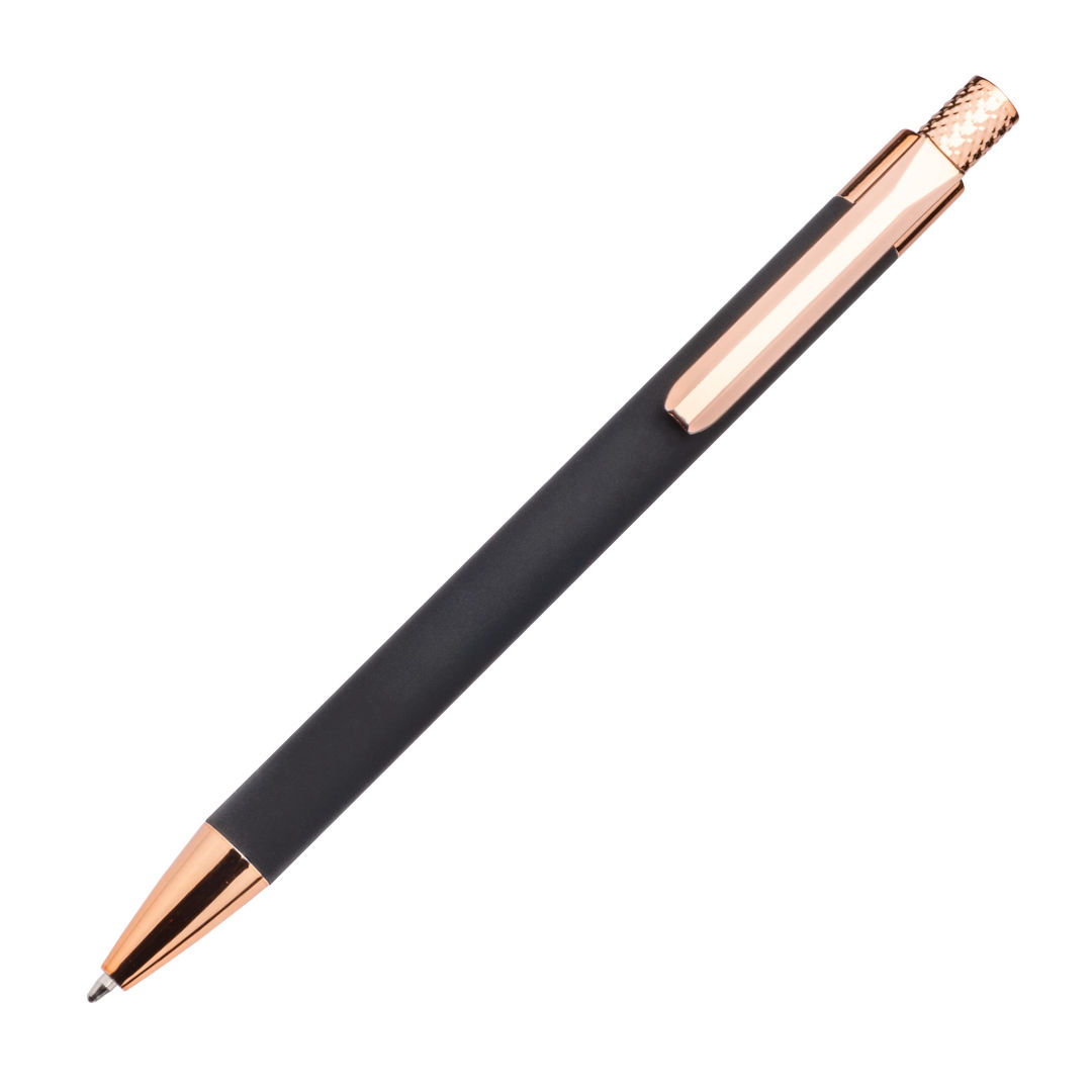 Avison Clicker Ballpoint Pen w/Rose Gold Accents 1